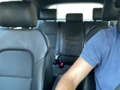 Video Milf cheating wife cums with Uber guy on the way to the beach
