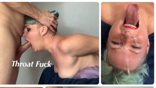 Practicing Sloppy Face Fucking With Stepdaughter Huge Facial Cumshot