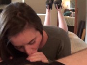 Preview 1 of Jane Sucks Cock while Showing her Feet