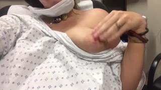 In The Doctor's Office Fingering And Playing With My Creamy Wet Pussy