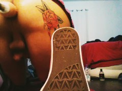 PInk Haired TS Lexxie Valentine Taking it From Her Toy