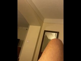 solo male, vertical video, brown, feet