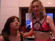Preview 2 of 3 TGirls cum swapping and snowballing