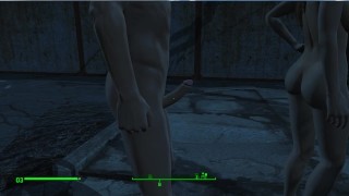 The guy shows his huge dick and then fucks the girl | Fallout 76, Porno Game