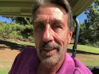 My huge dick peeking out_of my pants on the_golf course!