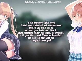 pussy licking, asmr, anime, girl on girl