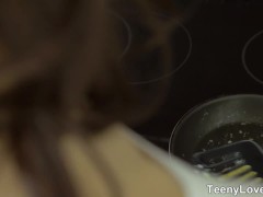 Video Teeny Lovers - Rebeca Taylor - Anal dessert in a kitchen