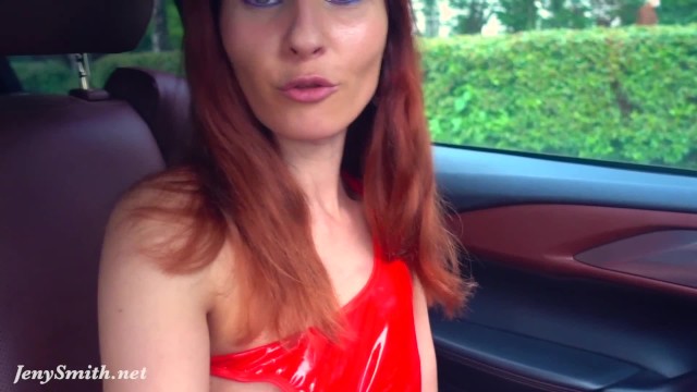 Jeny Smith was Caught Naked in a Car twice