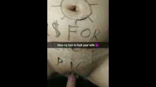 Another Man Get Her Turn To Fuck My Wife In Gangbang With No Condom Cuckold Snapchat