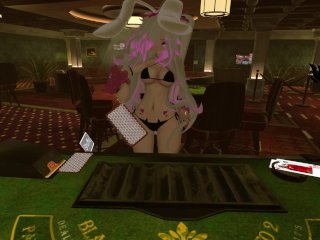 Bunny Girl loses everything while gambling [VRchat ERP] Intense moaning, nudity, lesbian scissoring