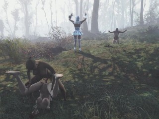 Lesbian sex. Bachelorette Party in 3d PC Game | Sex Mod, Porno Game