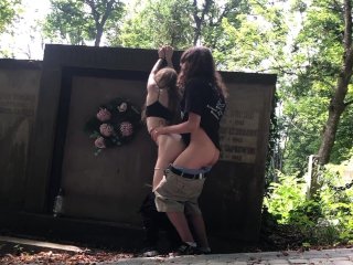 butt, cemetery, outside, public sex