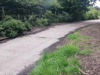 Public Path Interrupted Risky Sex & Swallow