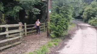 Risky Sex And Swallowing Were Interrupted By A Public Path