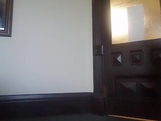 Desperate piss spray in bosses office