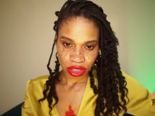 Goddess Rosie Reed Lipstick Fetish Mesmerize JOI Mindfuck Ebony Lips Red And Dangerous