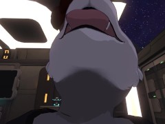 Space Raccoon Butt Invasion - POV Furry Sex