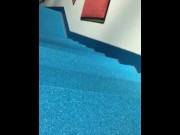 Purple and pool