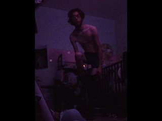 Skinny teen stripping