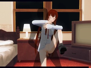 3D HENTAI Kurisu Makise Se Fait Baiser Dans La Chambre (Steins Gate)