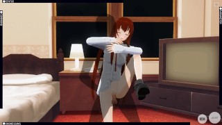 3D HENTAI Kurisu Makise wordt geneukt in de kamer (Steins Gate)