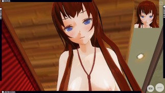 3D HENTAI POV Kurisu Makise骑着你的鸡巴