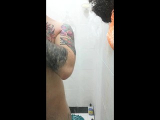 Cumming in the Shower with my Tenga Toy