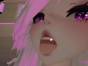 Preview 1 of Hot Bunny girl fucks you in VRchat❤️POV Blowjob, nudity and intense moaning in Virtual Reality