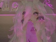 Preview 2 of Hot Bunny girl fucks you in VRchat❤️POV Blowjob, nudity and intense moaning in Virtual Reality