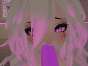 Preview 4 of Hot Bunny girl fucks you in VRchat❤️POV Blowjob, nudity and intense moaning in Virtual Reality