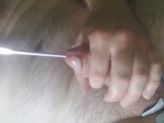 Electric shock and a metal rod in my dick with cumshot