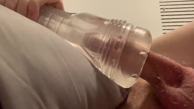 Emptying my balls in my fleshlight after edging. Releasing 4 days worth of cum.