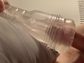 Emptyingmy balls in my fleshlight_after edging. Releasing 4 days worth of cum.