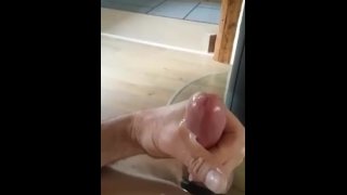 Jerk off with lube till cumshot