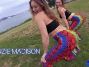 Preview 3 of Big Butts & Beyond: Kenzie Madison, Laney Grey Double CreampieD Bubble booty