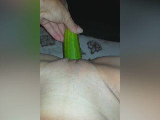 toys, amateur, female orgasm, cucumber