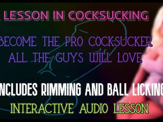 A Lesson in Cocksucking IncludesRimming and BallLicking