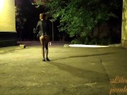 Preview 6 of I walk in only thin tights in the city at night