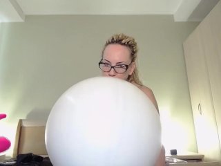 balloons b2p, amateur, big tits, balloon looner