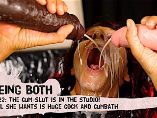 #28 Trailer–Cum-slut in Studio! all she wants is Deepthtoating HUGE COCK and CUM-SHOWER! • BeingBoth