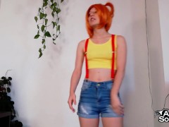 Misty Loses and Pays Up with Her Mouth - Screenshot 2 of 16 - Butt