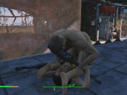 Preview 1 of Brothel with glass windows. The Work of Prostitutes in Fallout 4 | Porno game, lesbian strapon