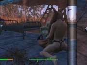 Preview 5 of Brothel with glass windows. The Work of Prostitutes in Fallout 4 | Porno game, lesbian strapon