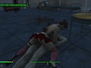 Brothel with Glass Windows. the Work of Prostitutes in Fallout 4 | Porno Game, Lesbian Strapon