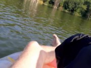 Preview 4 of Russian boy swimming on the lake humiliates and smacks a virtual fag