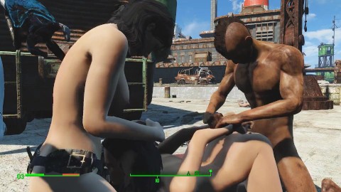 Fallout 4 Piper трахают в разных позах и разные герои игры | Porno Game, PC Game