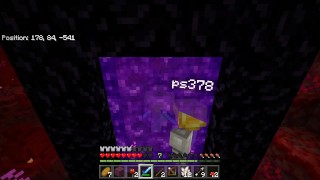 Minecraft con los chicos ep17 - fiesta de penetración en el portal