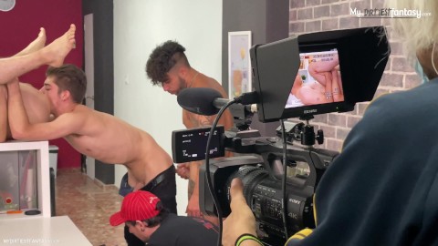 sexo no escritório filme pornô - nos bastidores bareback cospe espanhol um escritório por gay