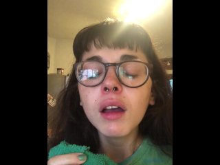 Sneezing into a Kitchen Rag