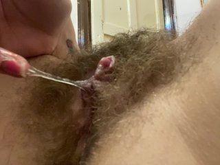 teenager, hairy, hairy pussy, squirting
